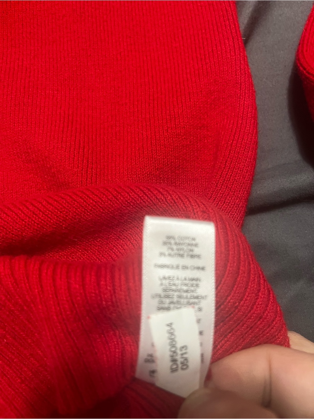 Express women’s red fitted sweater xs - Picture 3 of 4